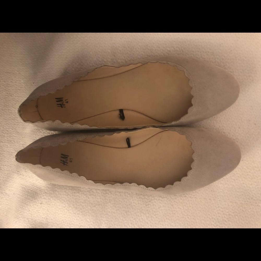 Beige colored flats